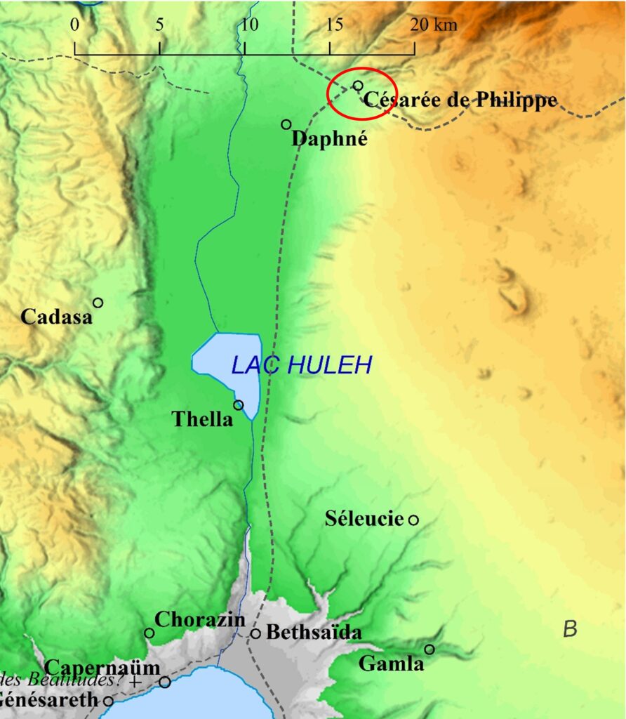 Carte Césarée de Philippe