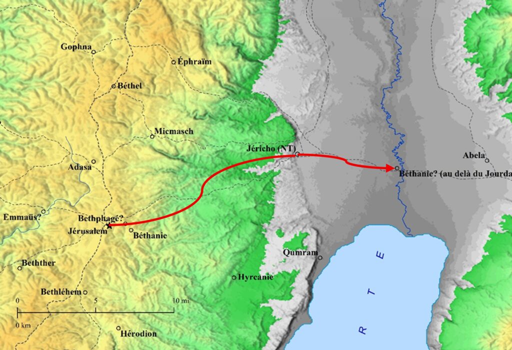 Viaje hacia Betania