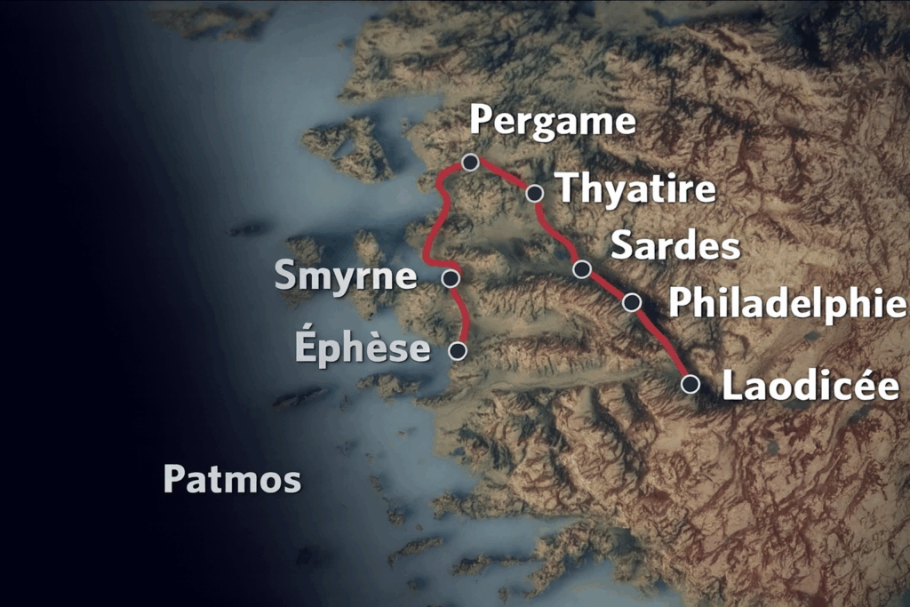 Map of the 7 Churches
