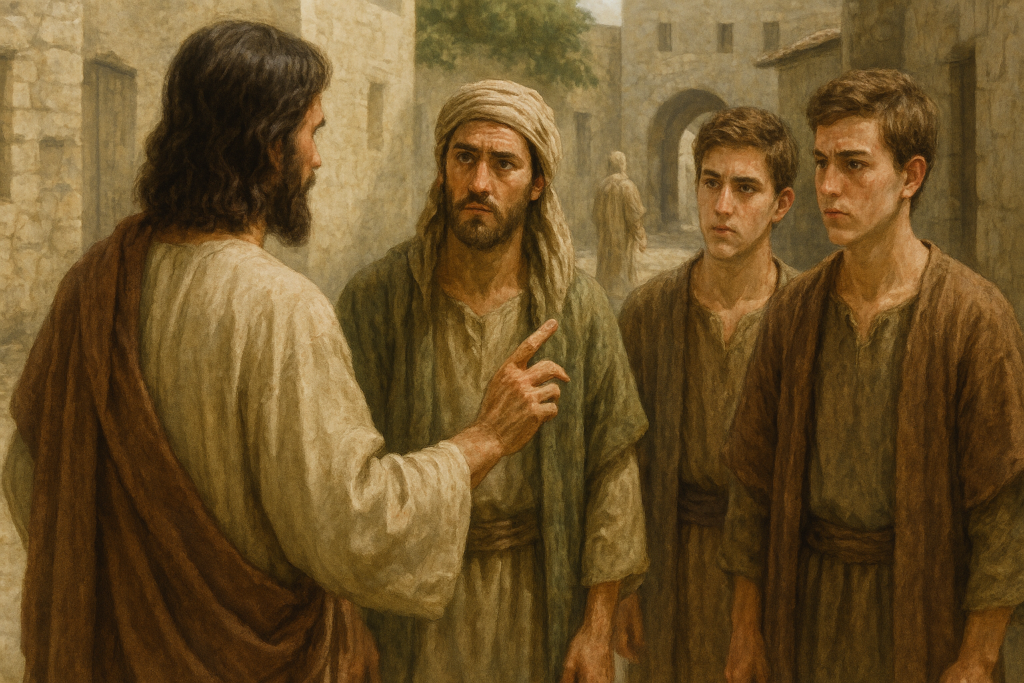 Le Messie Jésus enseigne ses disciples