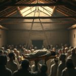CTD062 – Un paralytique porté par quatre hommes