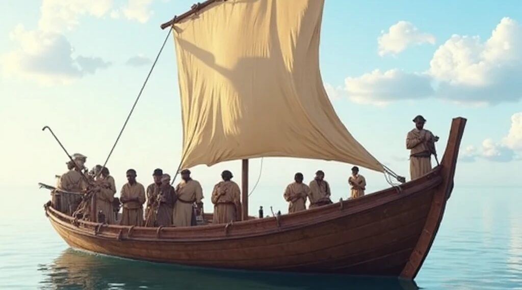 PER183- Départ en barque pour la ville de Magdala