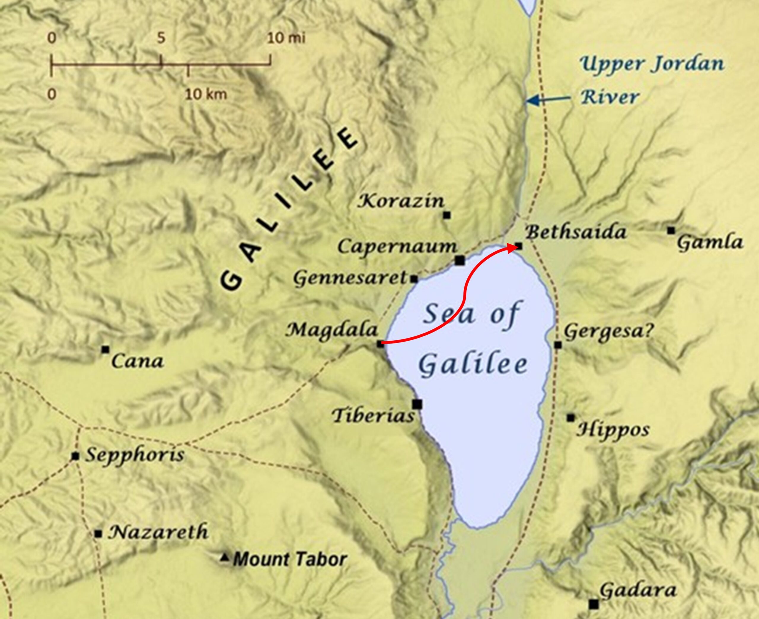retour à Bethsaïda