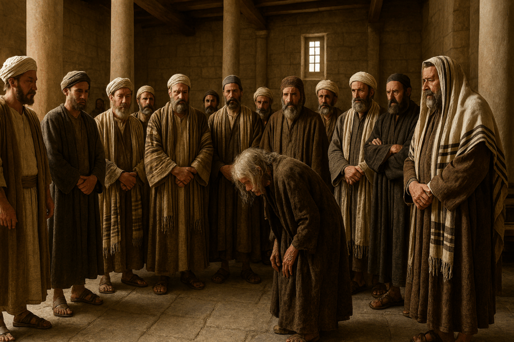 la femme courbée depuis 18 ans