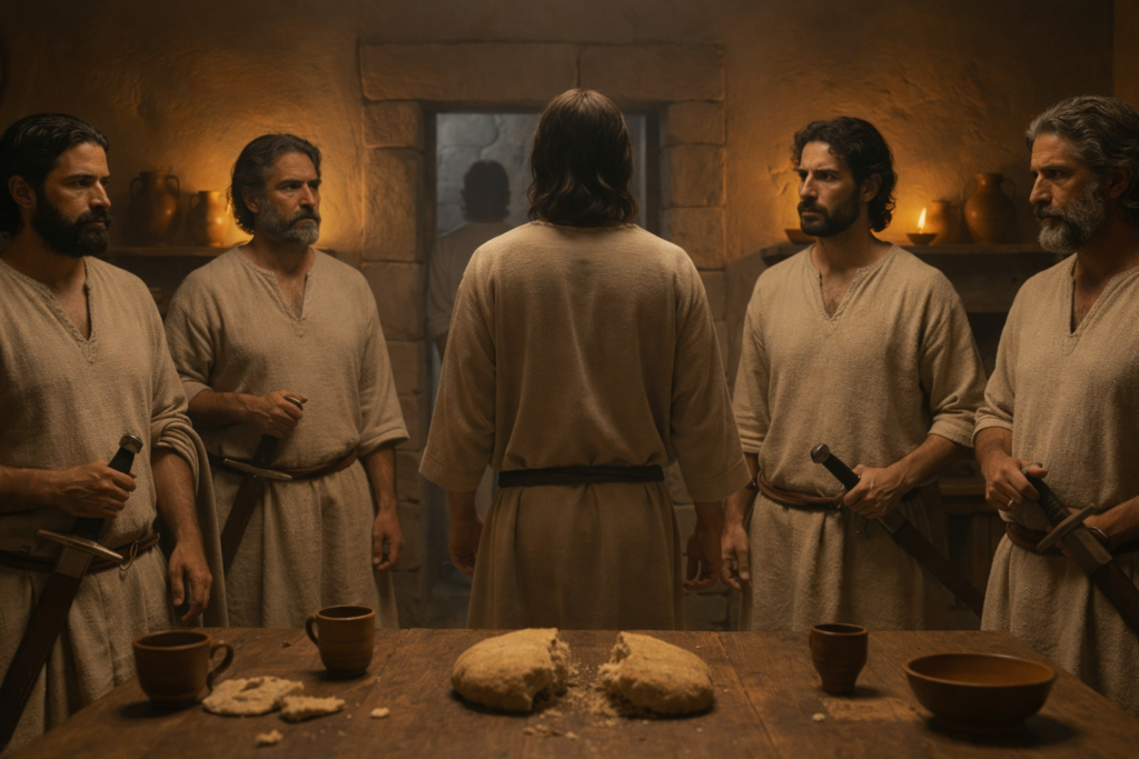 PER 316 Pierre et un autre disciple proposent de défendre le Maitre bib