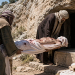 PER362 – Joseph d’Arimathée et Nicodème mettent le corps de Jésus dans le tombeau
