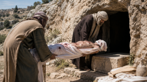 PER362 – Joseph d’Arimathée et Nicodème mettent le corps de Jésus dans le tombeau